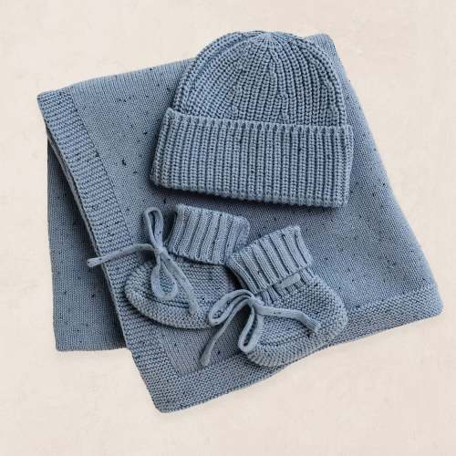 Knit Beanie Bundle - Cadet Speckle