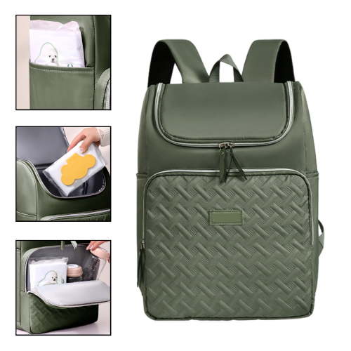 JingChun Diaper Bag Backpack, Multifunction Travel Baby Bag, Waterproof Baby Tote, Large Capacity Mommy Bag, Newborn Essentials Backpack Bag