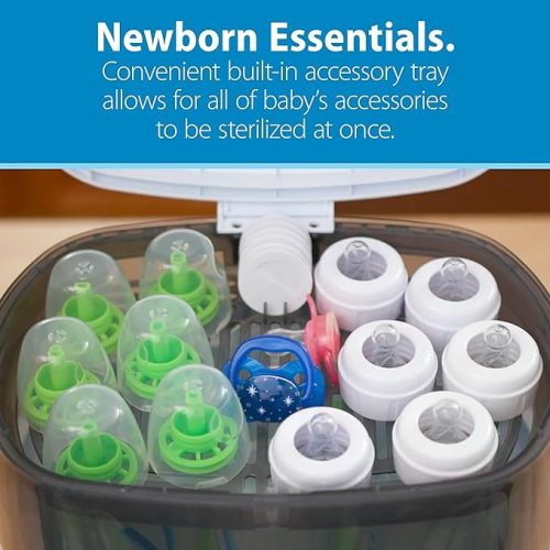 Dr. Brown’s Deluxe Electric Sterilizer for Baby Bottles and Other Baby Essentials - Deluxe Sterilizer - 1 Count (Pack of 1)