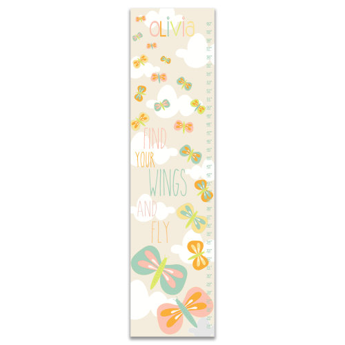Harriet Bee Trotter Find Your Wings Personalized Growth Chart | Wayfair