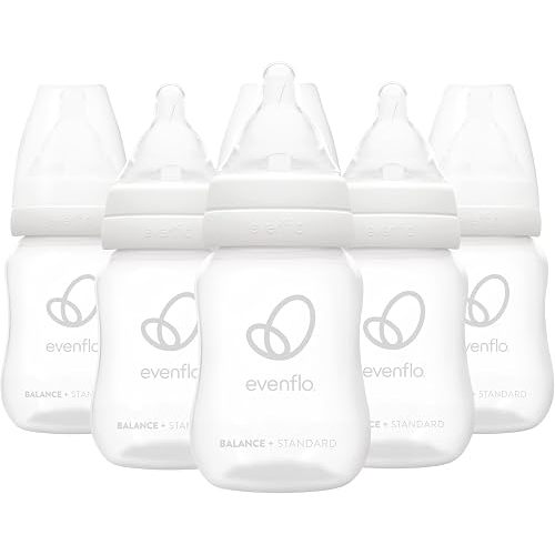 Evenflo Feeding Premium Proflo Venting Balance Plus Standard Neck Baby, Newborn and Infant Bottles - Developed by Pediatric Feeding Specialists - 4 Ounce (Pack of 6)