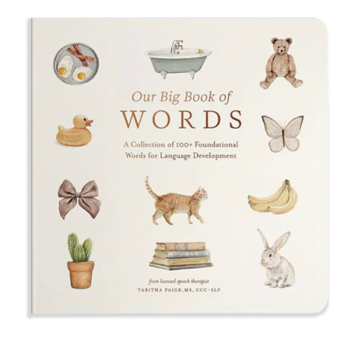 Our Big Book of First Words: A Collection of 100+ Foundational Words for Language Development (Tabitha Paige Children's Book Series)