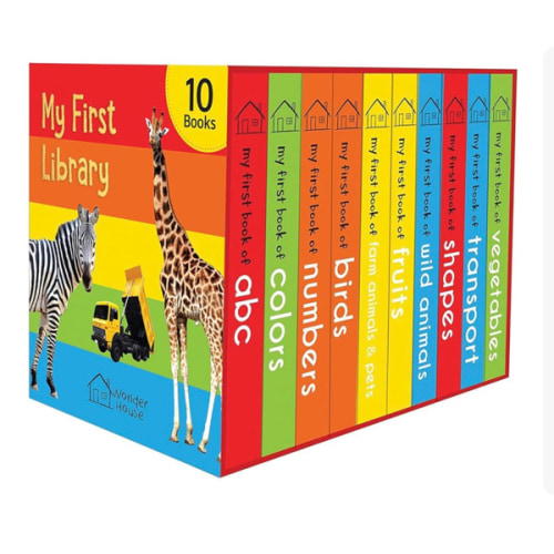 My First Library: Boxset of 10 Board Books for Kids