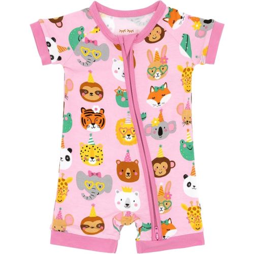 Little Sleepies Shorty Pajamas, Viscose from Bamboo Short Sleeve Romper PJs