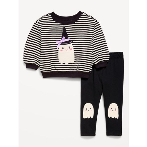 Graphic Sweatshirt and Leggings Set for Baby