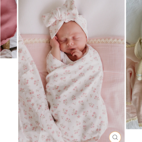 Swaddle Set | Paisley Peony – Little and Fern