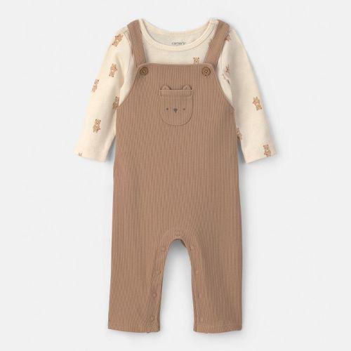 Baby Carter's 2-Piece Bear Long-Sleeve Overall & Top Set