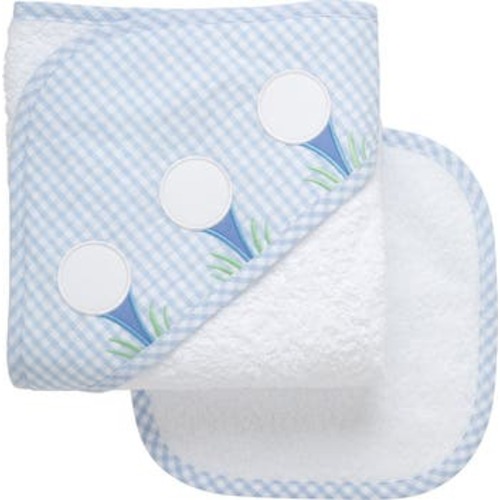 Classic Adventures Applique Hooded Towel & Washcloth Set