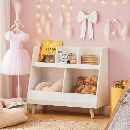 Isabelle & Max™ 2-Tier Open Bookcase with Feet 5 Cube Toy Storage Display Organizer & Reviews | Wayfair