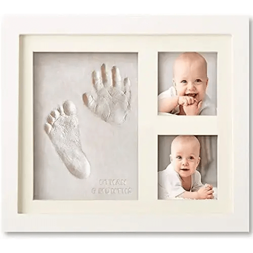 Baby Handprint and Footprint Makers Kit Keepsake For Newborn Boys & Girls, Baby Girl Gifts & Baby Boy Gifts, New Mom Baby Shower Gifts, Baby Milestone Picture Frames Baby Registry, Nursery Decor