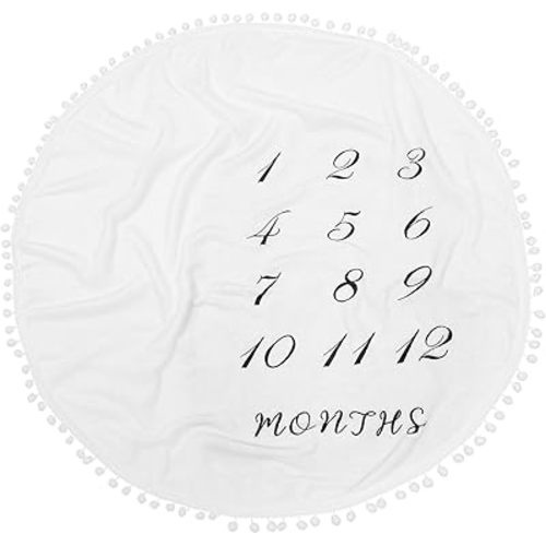 Baby Blanket Newborns Soft Photography Prop Monthly Growth Tracking Unisex Baby Blanket Boys Girls Nursery Decor