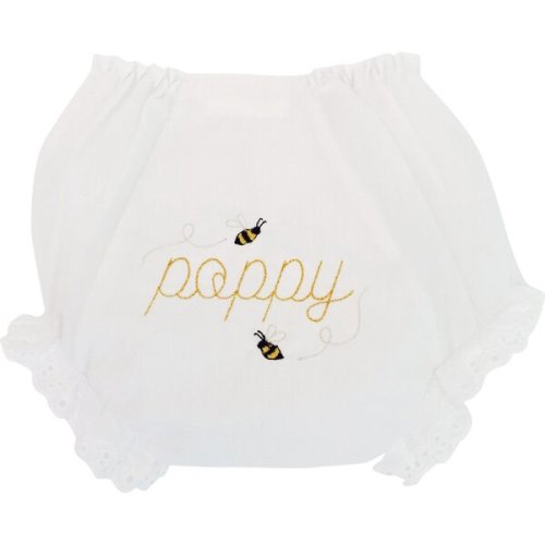 Monogrammable Diaper Cover, Bee Print - Cece DuPraz Bloomers | Maisonette
