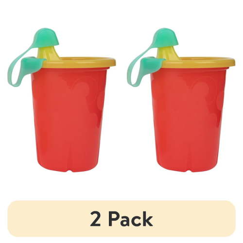(2 pack) Take & Toss Sippy Cups, 10 oz Toddler Cups – 4 Pack