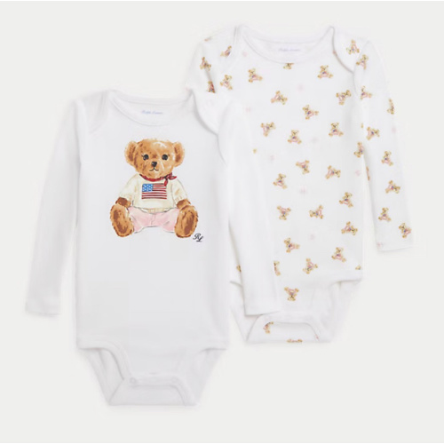 Polo Bear Cotton Bodysuit 2-Pack