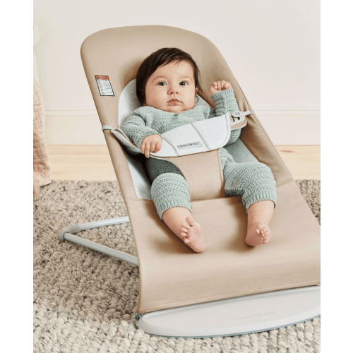Beige/Gray BabyBjörn Bouncer Balance Soft