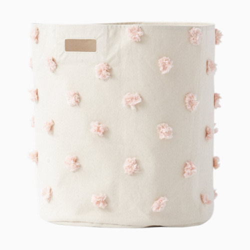 Pom Pom Storage Hamper - Blush Pom Pom