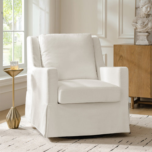 Birch Lane™ Minni Farmhouse Swivel Rocking Chair & Reviews | Birch Lane