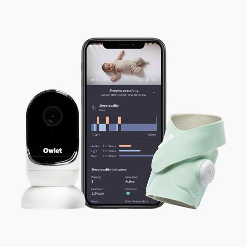 Owlet Dream Duo 3 Smart Baby Monitor - Mint