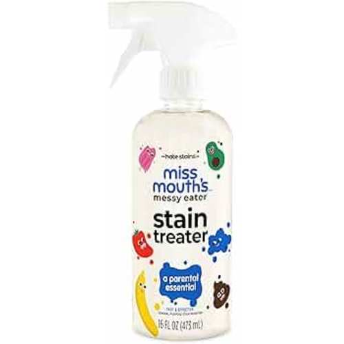 Miss Mouth's Messy Eater Stain Treater Spray - 16oz Stain Remover - Newborn & Baby Essentials - No Dry Cleaning Food, Grease, Coffee Off Laundry, Underwear, Fabric