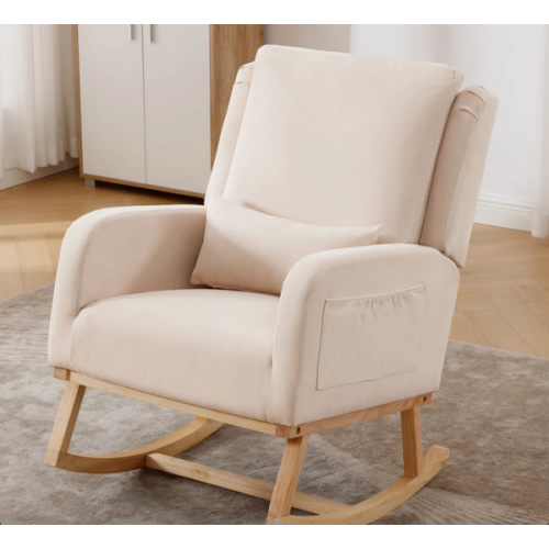 Ebern Designs Discover Our Rocking Chair with Plush Backrest and Supportive Lumbar Pillow – Perfect for Your Relaxation Corner & Reviews | Wayfair