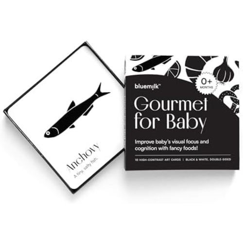 Gourmet for Baby High Contrast Art Flashcards Toy Pack of 10