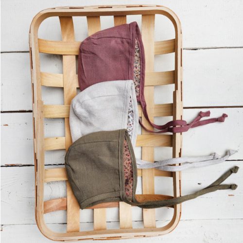Jessica Wildflower Reversible Bonnet – Olive and Cradle