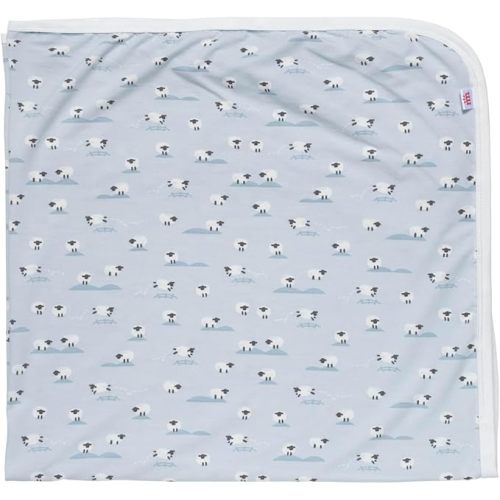 Magnetic Me Modal Soothing Swaddle Blanket | Silky Soft Modal Fabric | Baa Baa Baby Blue | One Size