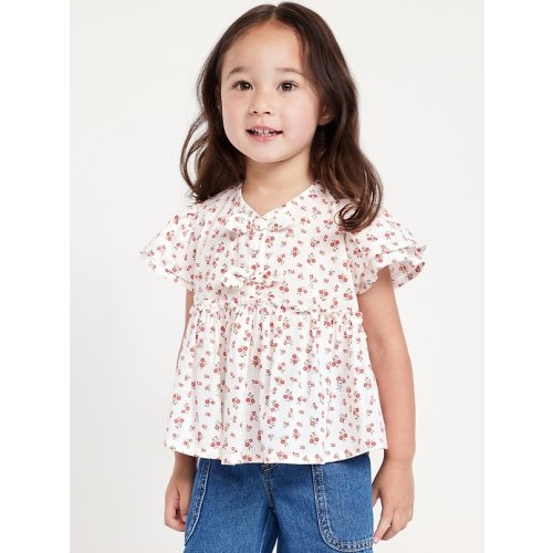 Short-Sleeve Ruffled Bow Top for Toddler Girls | Old Navy