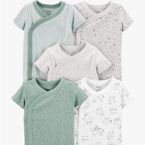 Simple Joys by Carter's unisex-baby 5-pack Side Snap Short-sleeve Bodysuit