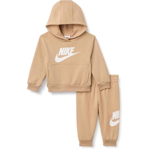 Nike Baby Sportswear Club Fleece Pullover Hoodie and Joggers 2-Piece Outfit Set (Large Swoosh Logo)