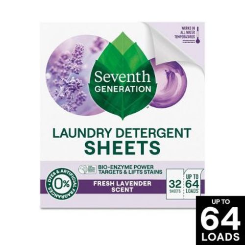 Seventh Generation Laundry Detergent Sheets - Fresh Lavender - 32ct