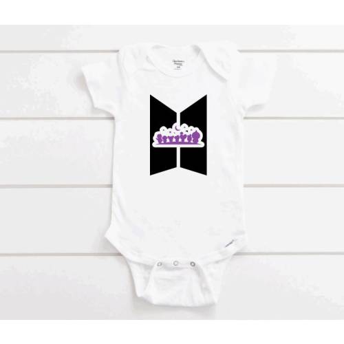K-pop Inspired Baby Bodysuit: BTS Army Gift