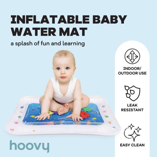 Hoovy Inflatable Tummy Time Water Play Mat