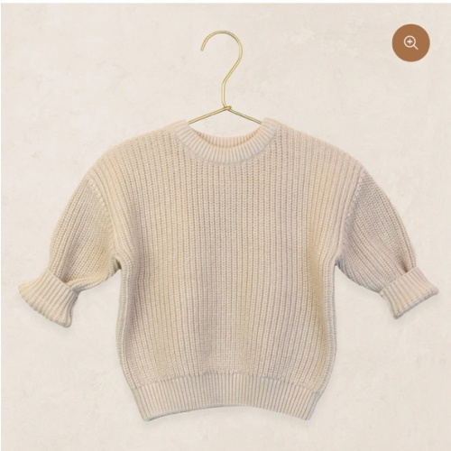 Knit Chunky Sweater - Tan