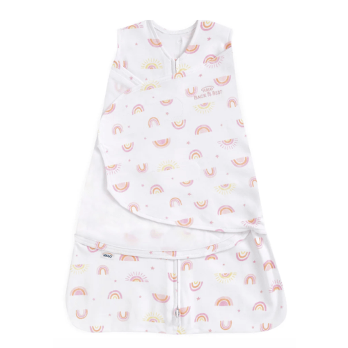 Sunshine Rainbows Cotton Newborn Swaddle | HALO