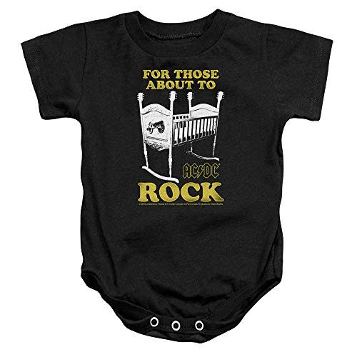 ACDC Cradle Rock Infant Baby Boys & Girls Onesie Snapsuit