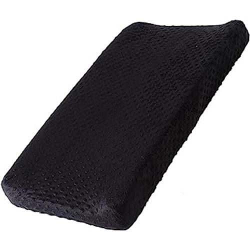 Changing Pad Cover, Soft Changing Table Sheets for Baby Boy and Girl, Diaper Changing Table Cover Fit 32"/34'' x 16" Pad (Black)