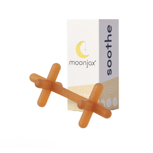 1-pack Natural Hevea Tree Rubber Patented Moonjax® Best Baby Teether