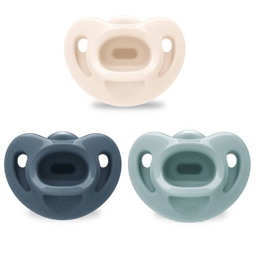 NUK First Choice Comfy Pacifiers 0-6m - Boy - 3pk