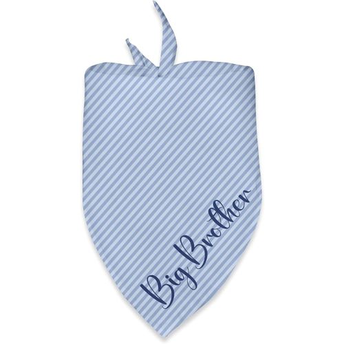 Dog Bandana Pregnancy Announcement Apparel & Accessories Big Brother Pet Blue Bandana Scarf Baby Reveal Photo Prop Dog Bandana Pregnancy Baby Coming Soon Announcement