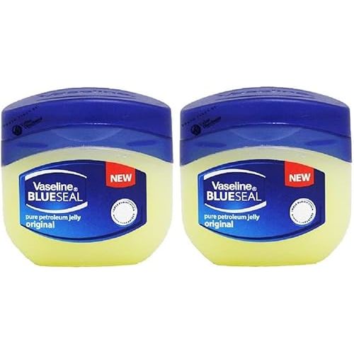 Vaseline Unscented Petroleum Jelly Balm 50ml - Pack of 2, Hypoallergenic, for All Skin Types