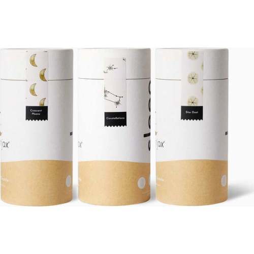 Swaddle Blanket 3PK  Moon, Star Dust, Constellation White - Moonjax | Maisonette