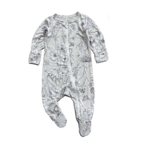 Bellafa Unisex Baby Footies Pajamas,Rayon Derived From Bamboo,Buttery Soft Sleep 'N Play PJs,2-Way Zipper Toddler Sleeper,0-18 Months