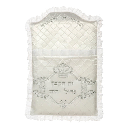 Ze Hakatan Elegant Satin Bris Pillow 73x53 cm with Embroidery