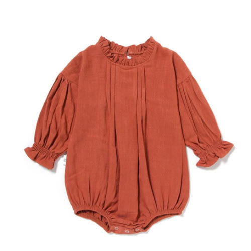Gathered Long Sleeve Romper - Shop Online at Belle Baby | Belle Baby