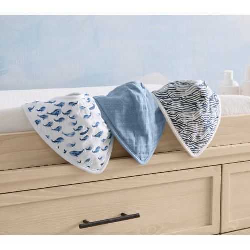 Organic Jack Muslin Drool Bib Set