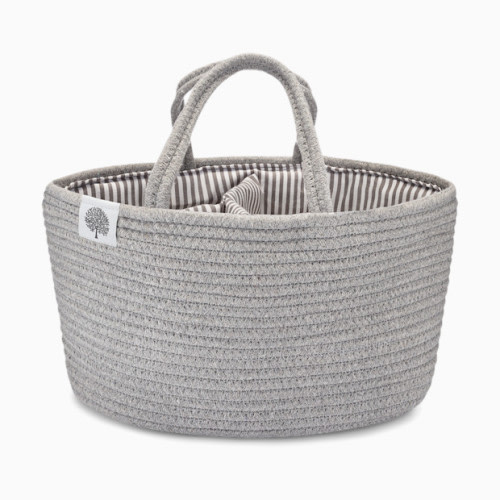 Rope Diaper Caddy - Gray