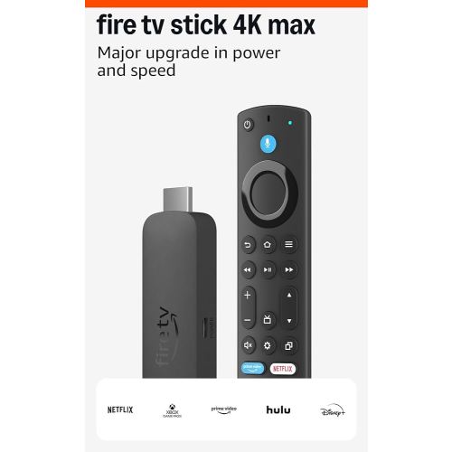Amazon Fire TV Stick 4K Max streaming device, with AI-powered Fire TV Search, supports Wi-Fi 6E, free & live TV without cable or satellite