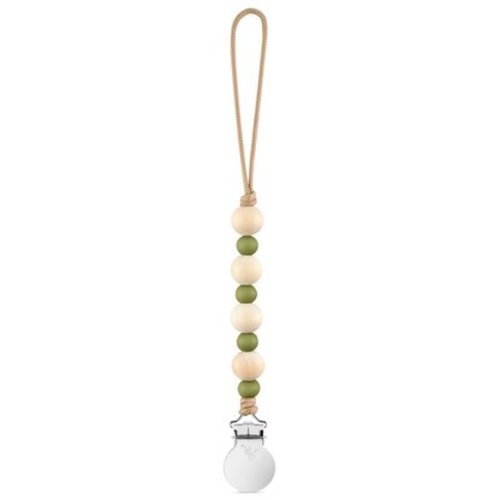 Ruth Cutie Pacifier Clip, Army Green