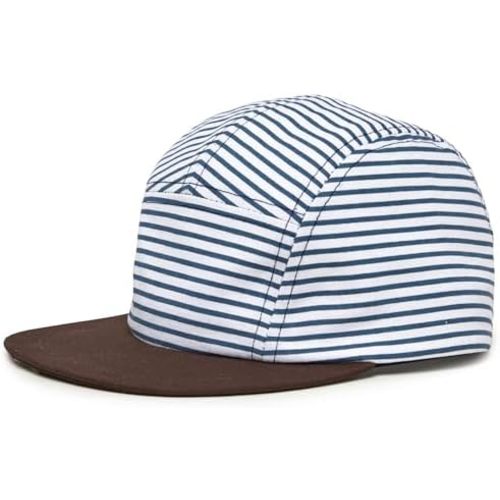 Funky Junque 5 Panel Hat for Kids - 100% Cotton Toddler Baseball Cap, Boys American Flag Ball Cap, Infant Baby Sun Hat